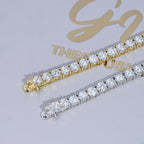 4MM 925S & VVS Moissanite Tennis Chain White Gold