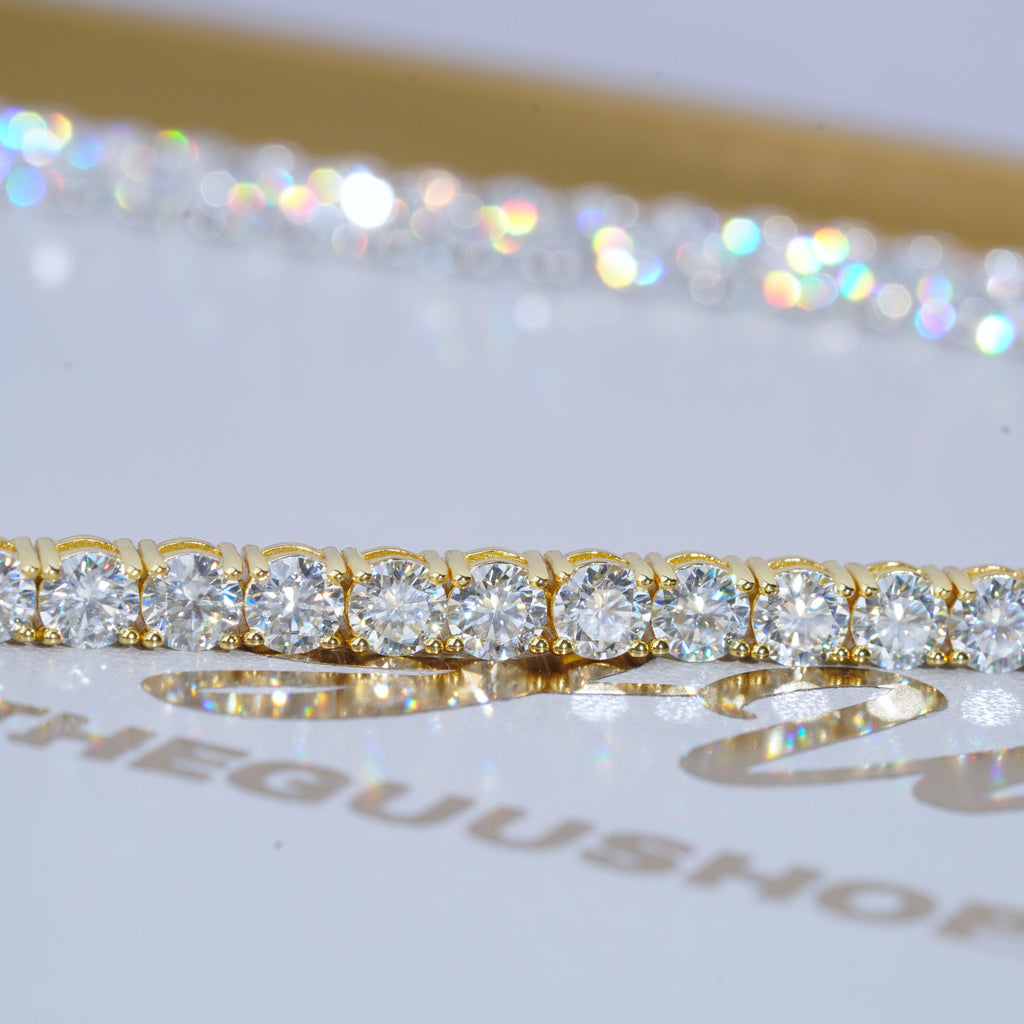 Bundle 14MM Prong Cuban + 5MM Tennis In Gold