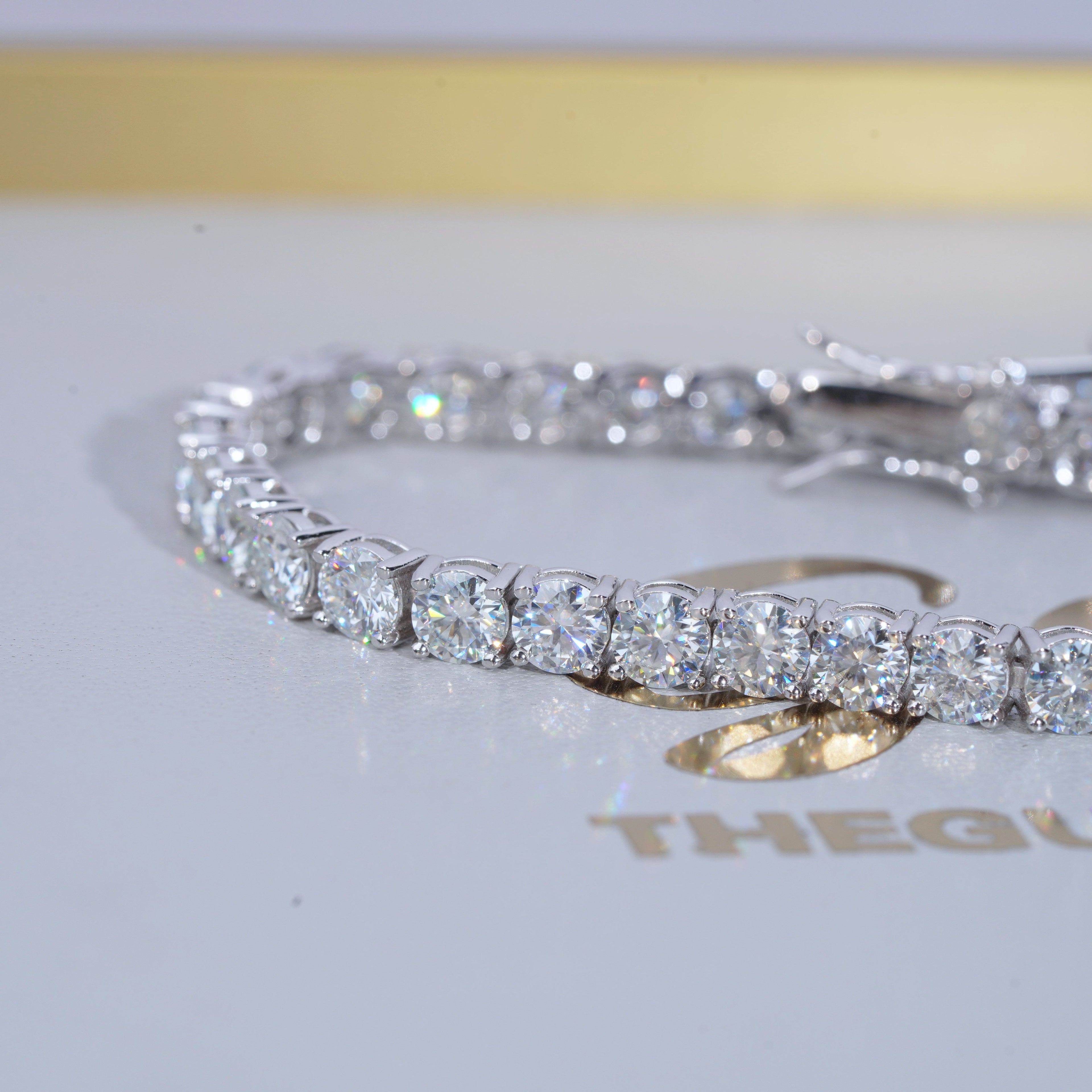 4MM 925S & VVS Moissanite Tennis Bracelet White Gold