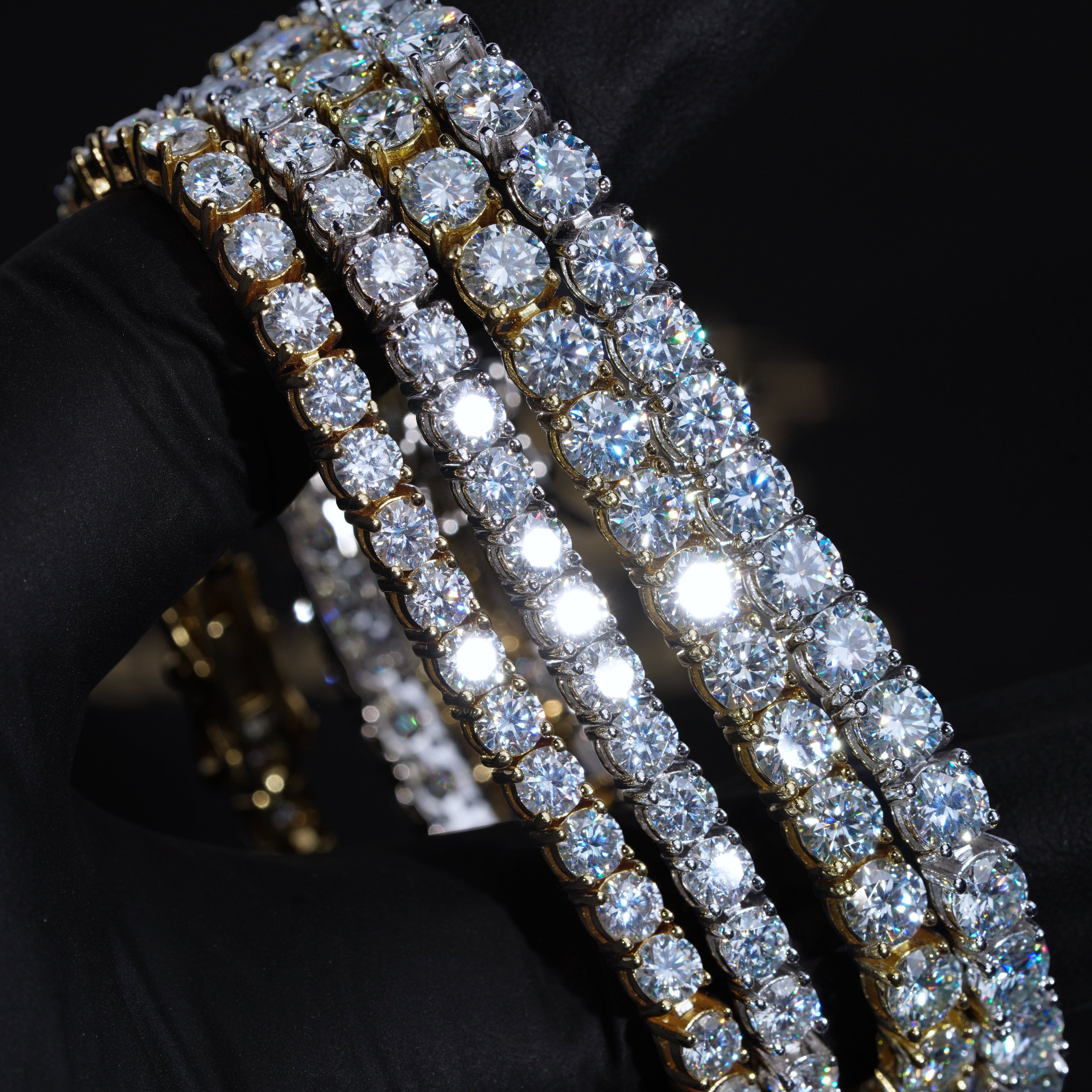 5MM 925S & VVS Moissanite Tennis Chain White Gold