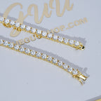 4MM 925S & VVS Moissanite Tennis Chain 18K Gold