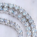 5MM 925S & VVS Moissanite Tennis Chain White Gold
