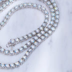 5MM 925S & VVS Moissanite Tennis Chain White Gold