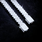VVS Moissanite 8.5MM Prong Cuban Link Chain