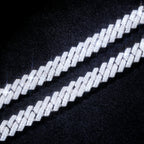 VVS Moissanite 8.5MM Prong Cuban Link Chain