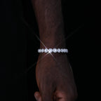 VVS Moissanite 8MM Clustered Tennis Bracelet