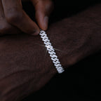 VVS Moissanite 8.5MM Prong Cuban Bracelet
