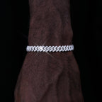 VVS Moissanite 8.5MM Prong Cuban Bracelet