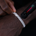 VVS Moissanite 8.5MM Prong Cuban Bracelet
