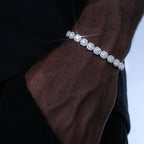 VVS Moissanite 8MM Clustered Tennis Bracelet