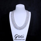 Bundle 19MM 2-Row Prong Cuban + 5MM Tennis In WhtieGold