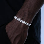 VVS Moissanite 8.5MM Prong Cuban Bracelet