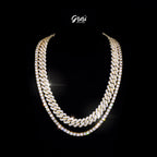 Bundle 14MM Prong Cuban + 5MM Tennis In Gold