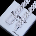 20mm Full Baguette Prong Cuban Chain