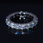 6.00 CARAT VVS Moissanite Single-Row Eternity Ring