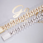 VVS Moissanite 12MM Prong Cuban Bracelet