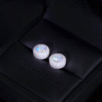 925s VVS1 Moissanite Cluster Halo Earrings