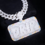 CUSTOM LETTER NECKLACE 3D COLORFUL SQUARE