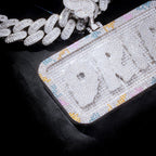 CUSTOM LETTER NECKLACE 3D COLORFUL SQUARE