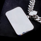 CUSTOM LETTER NECKLACE 3D COLORFUL SQUARE