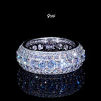 925S & VVS Moissanite Layered Diamond Ring White Gold