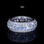 925S & VVS Moissanite Layered Diamond Ring White Gold