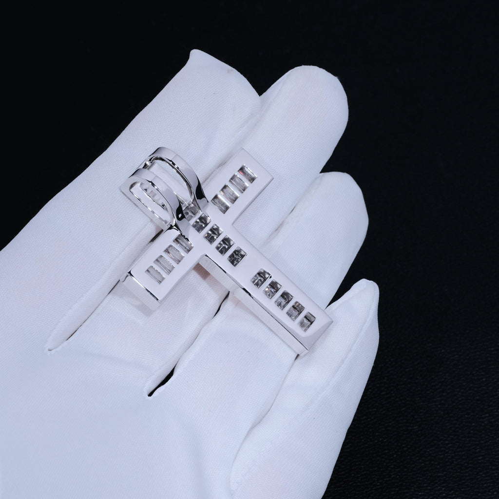 Jesus Crucifix Baguette Cross Necklace