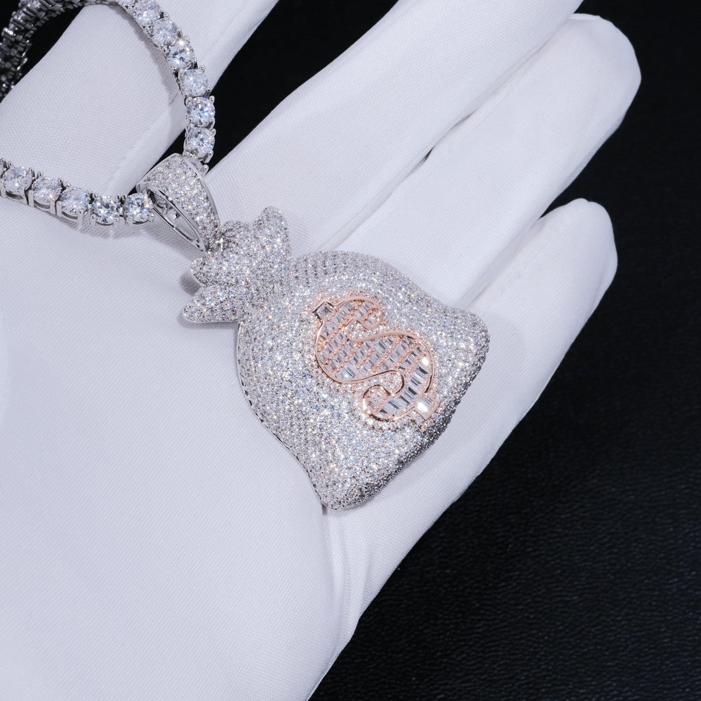 Iced Money Bag Necklace