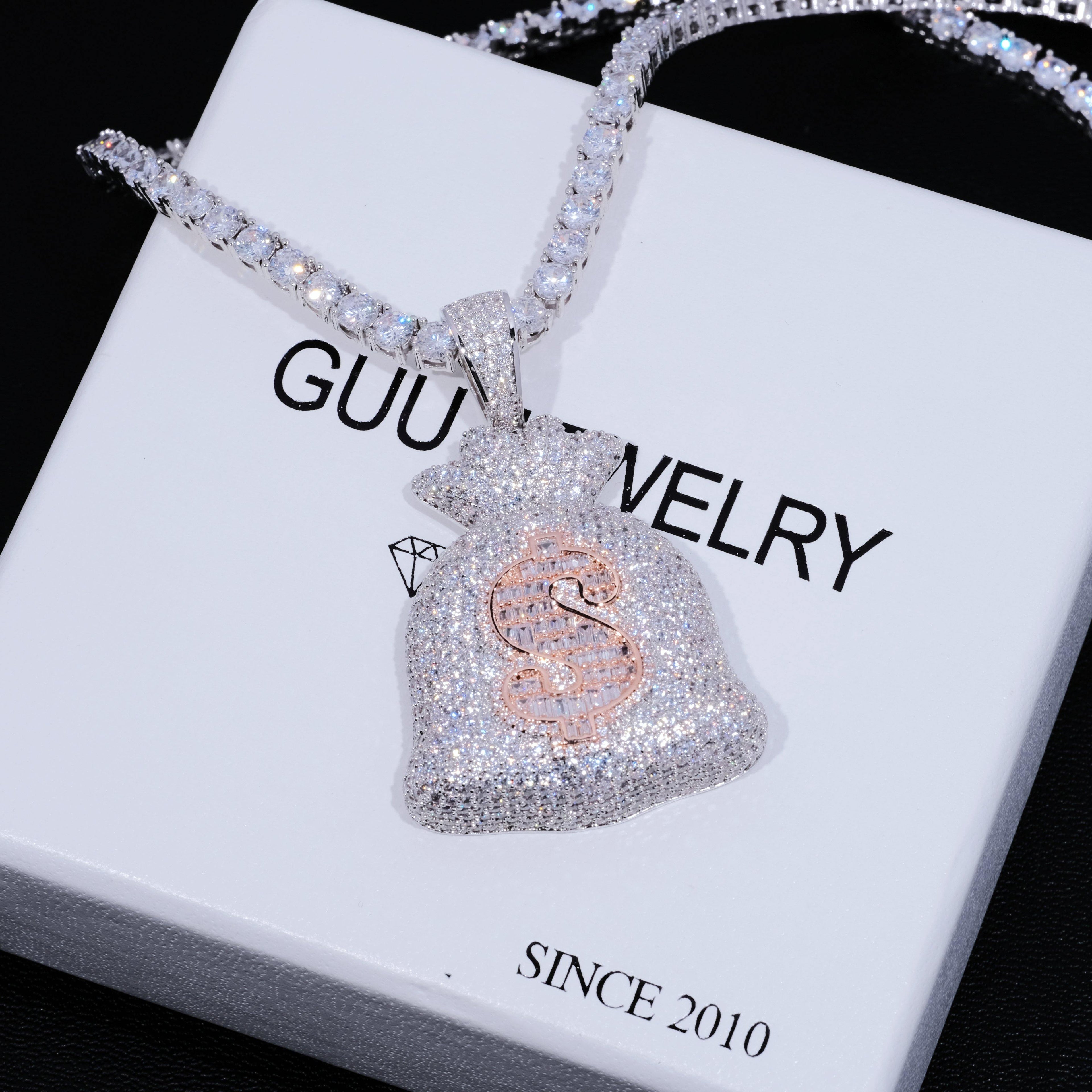 Iced Money Bag Necklace