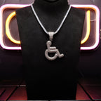 18K Gold-Plated Disabled Sign Necklace