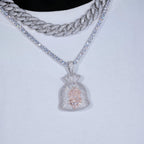 Iced Money Bag Necklace