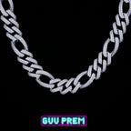 19mm Iced Figaro Chain