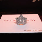 18K Gold-Plated Micro-inlay AAA CZ Pentagram Ring