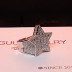 18K Gold-Plated Micro-inlay AAA CZ Pentagram Ring