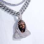 3D Enamel painting Iced Jesus Pendant