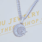 The White star and Crescent Necklace