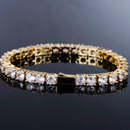 18k Gold-Plated  5mm AAA CZ Hip Hop Tennis Chain # Tennis Bracelet