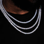 5mm 18K Gold-Plated Iced BlingBling Tennis Chain