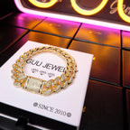 13MM 18K Gold-Plated Classic Miami Cuban Link Bracelet