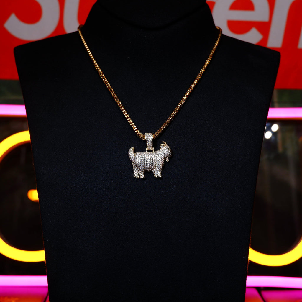 Iced 29mm Goat Iced Necklace