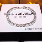 5mm Silver Iced Tennis Bracelet