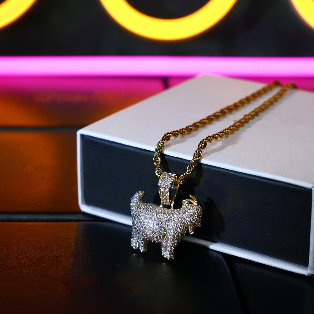 Iced 29mm Goat Iced Necklace