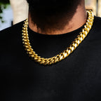 Miami Cuban Link Choker (18mm) in Yellow Gold-Plated