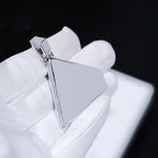 Baguette Pyramid Pendant White Gold