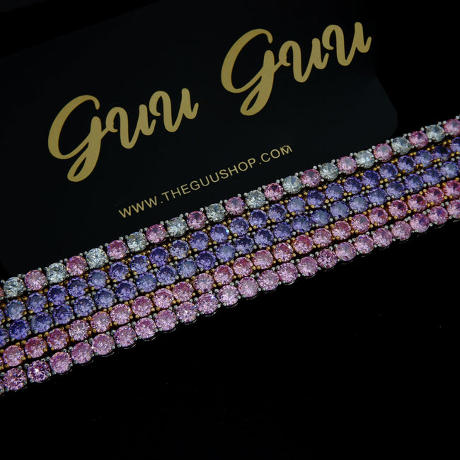 2020 New 4mm Multicolor Iced Tennis Chain Main Image