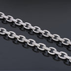 Annular Iced Prong Link Choker in WhiteGold