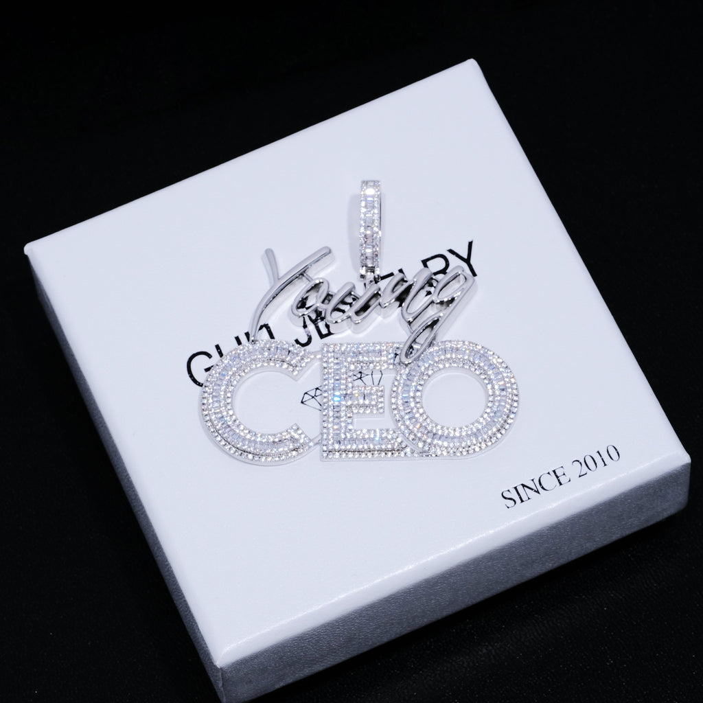 Young CEO Hustler Solid Icy Necklace