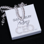Young CEO Hustler Solid Icy Necklace