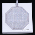CUSTOM LETTER NECKLACE 3D BIG OCTAGON