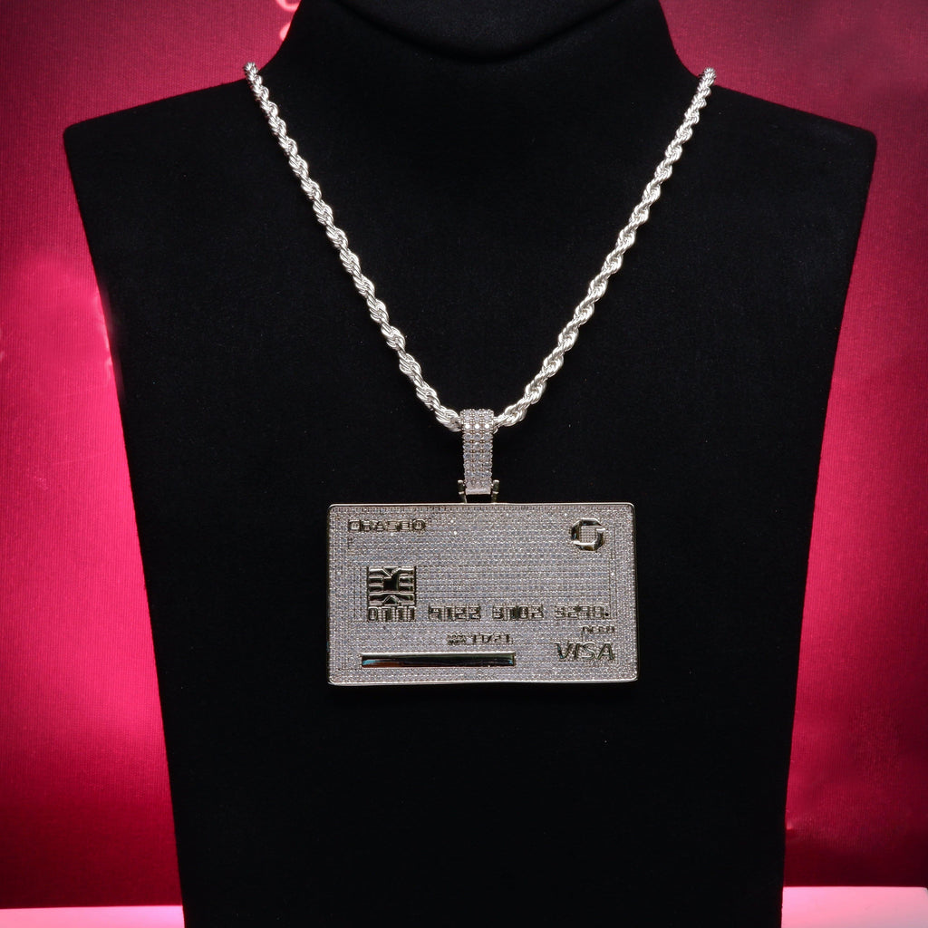 🔥New Credit Card Bank Card Iced Pendant